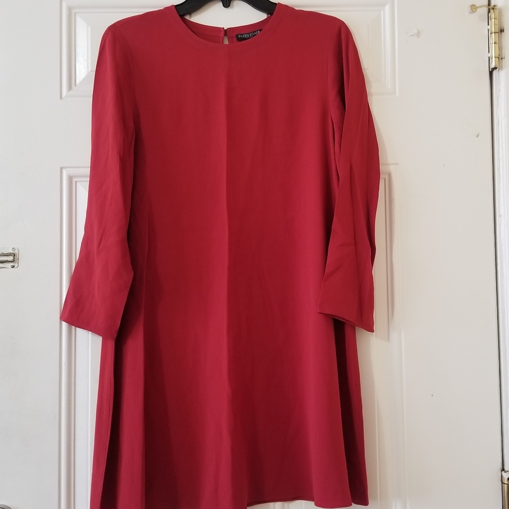 Eileen Fisher Silk Crepe Serrano Dress